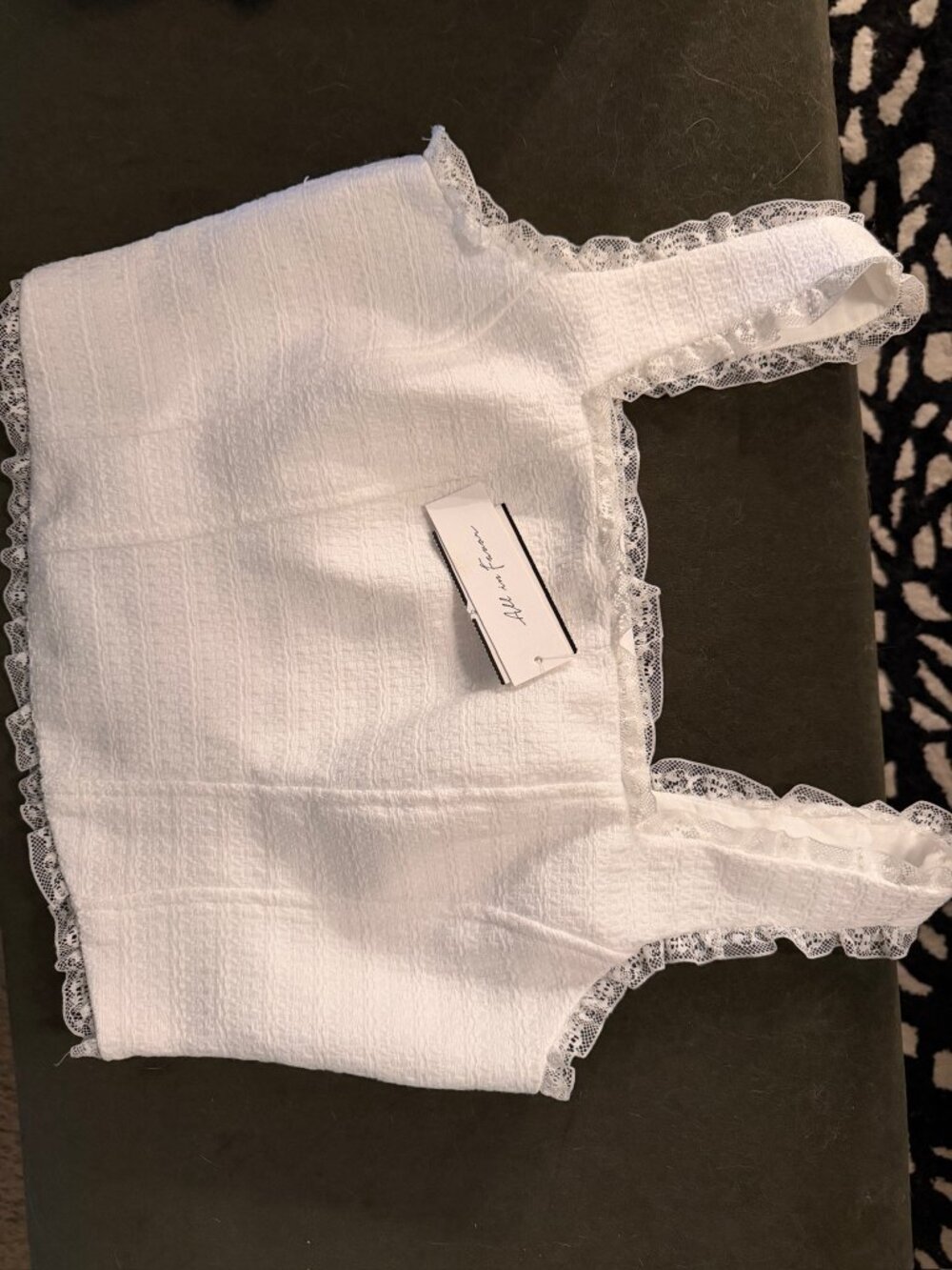 NWT All In Favor Corset Crop, Size L